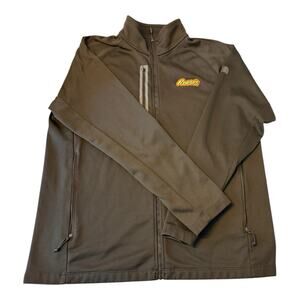 REESE’S The North Face Mens XL Apex Bionic Fleece Jacket Black Gray (HERSHEY)